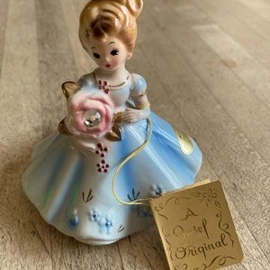 Vintage Josef April Diamond Girl Figure, 4 inches